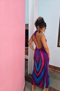 Hand Dyed Silk Knit Halter
