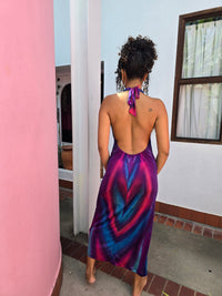 Hand Dyed Silk Knit Halter