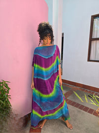Hand Dyed Silk Chiffon Kaftan