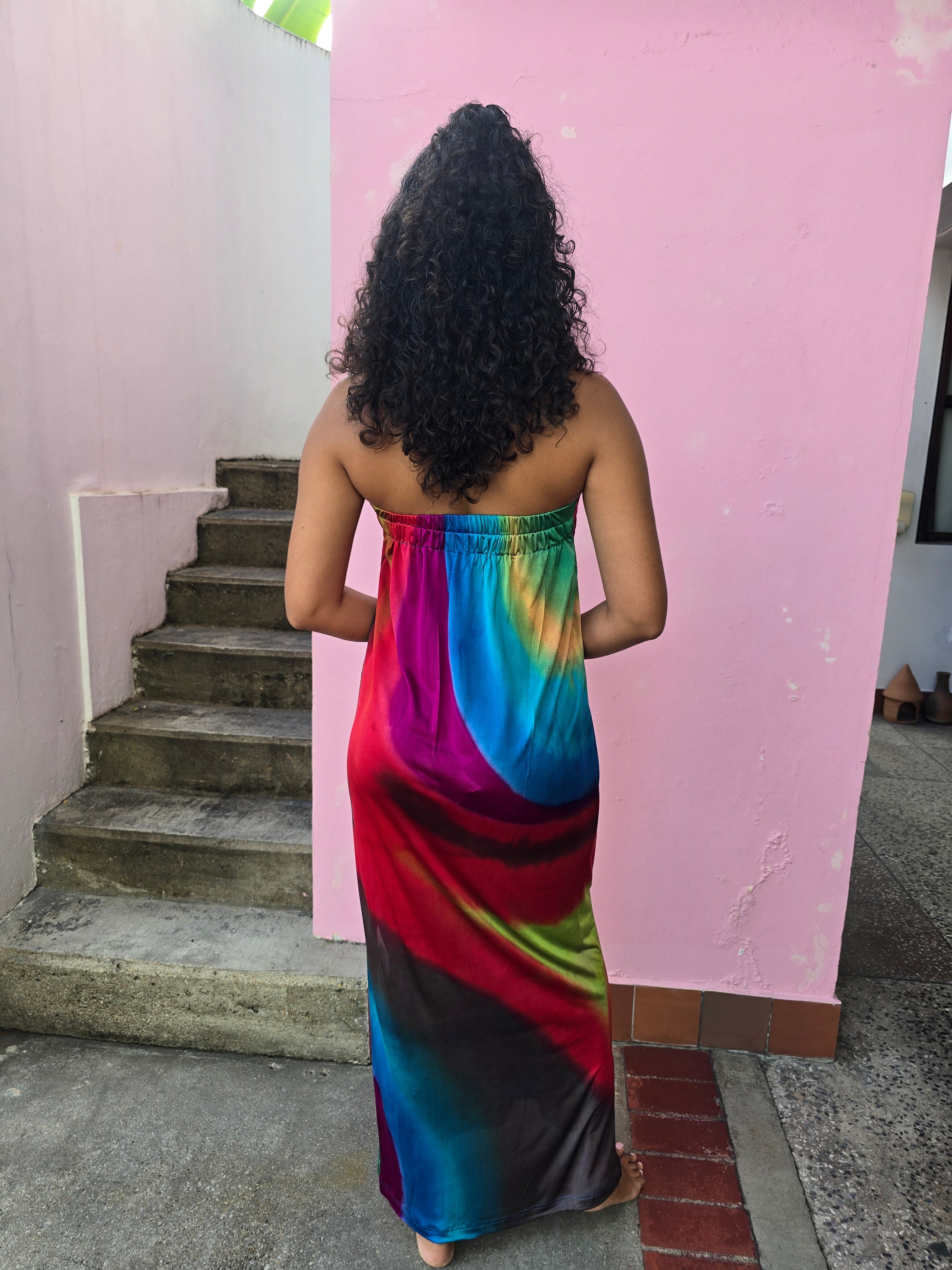 Hand Dyed Silk Knit Tube Dress/Skirt