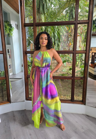 Hand Dyed Silk Habotai Dress