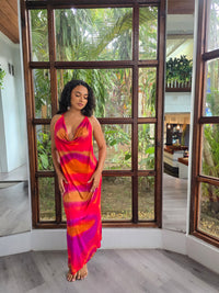 Hand Dyed Silk Knit Halter