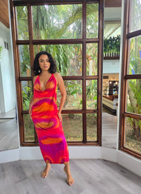 Hand Dyed Silk Knit Halter