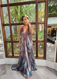 Hand Dyed Silk Charmeuse Halter