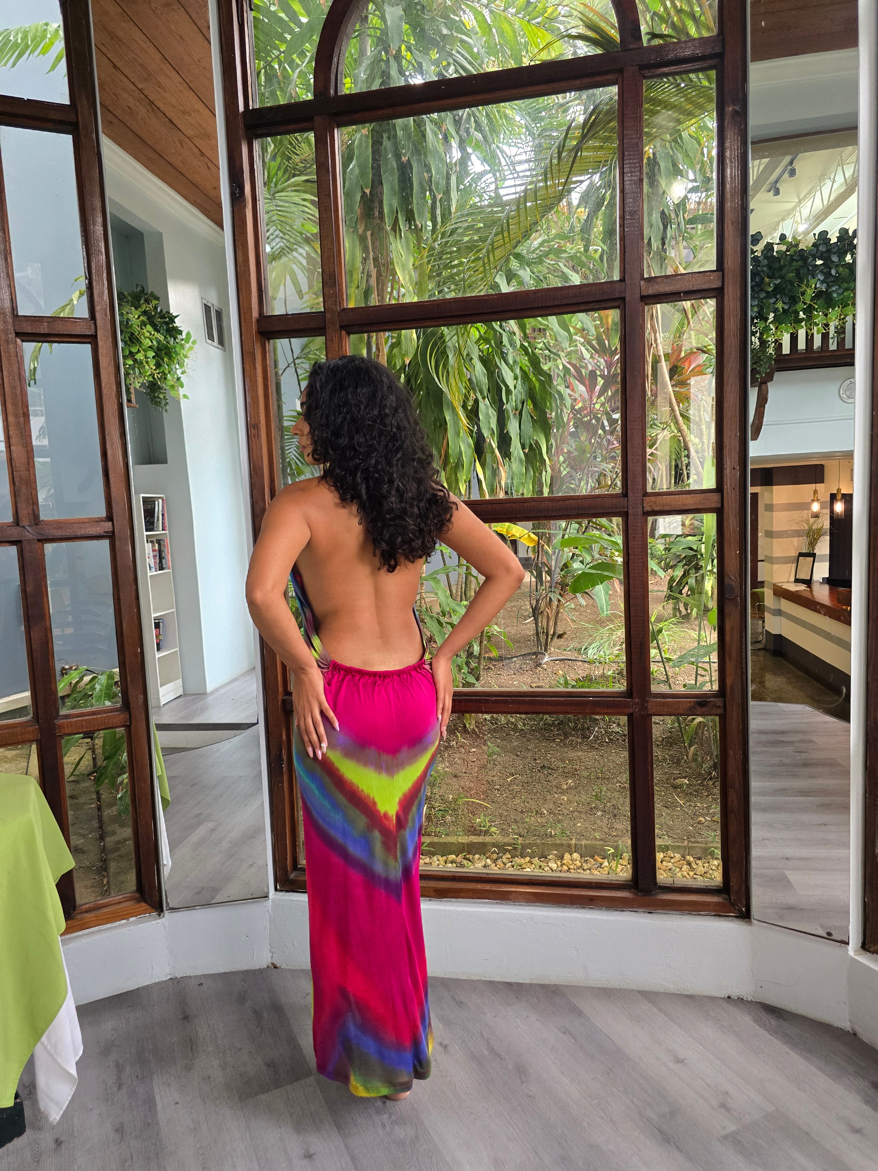 Hand Dyed Silk Knit Halter