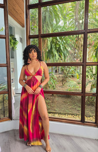 Hand Dyed Silk Crepe d Chine Halter