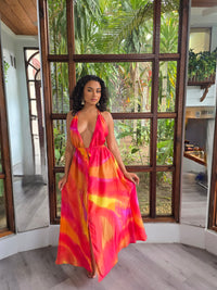 Hand Dyed Silk Habotai Dress