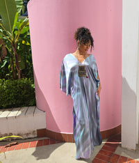 Hand Dyed Silk Charmeuse Kaftan