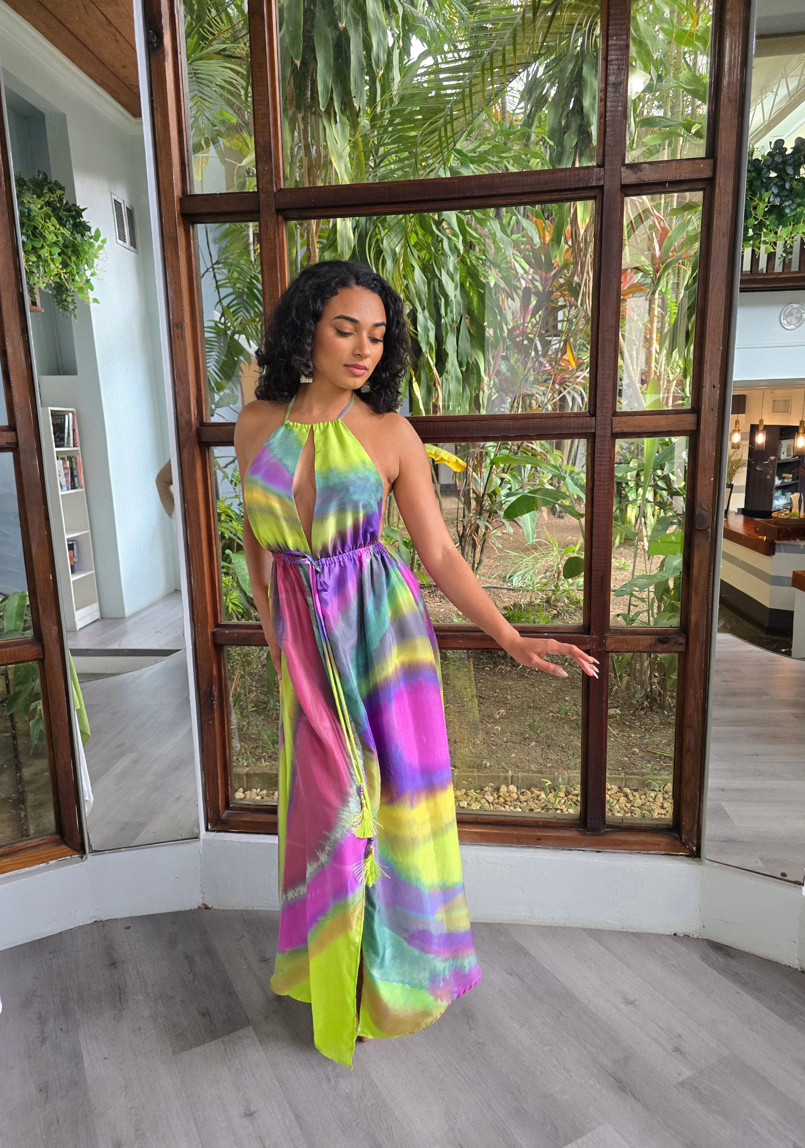 Hand Dyed Silk Habotai Dress