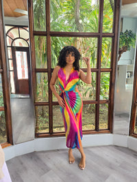 Hand Dyed Silk Knit Halter