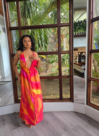 Hand Dyed Silk Habotai Dress